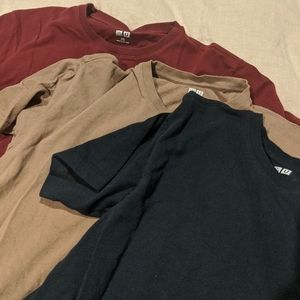 3 Uniqlo U Relax Tshirts